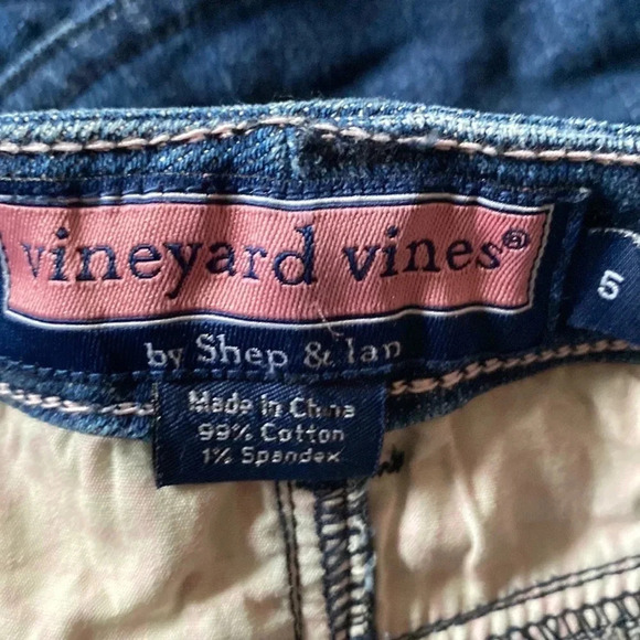VINEYARD VINES EUC GIRLS JEAN DENIM SKIRT BOTTOMS SUMMER SPRING SCHOOL SIZE 5 - Picture 4 of 6